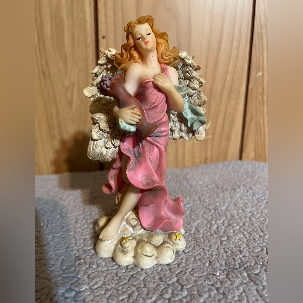 Pink Angel Figurine with Wings